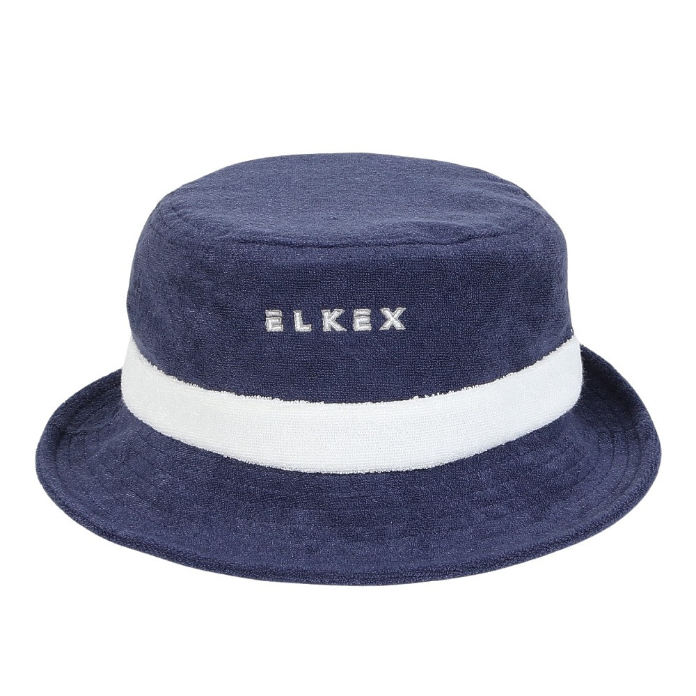 エルケクス（ELKEX）（レディース）パイルバケットハット 紺 EXL5SP0007 NVY 吸汗速乾 ファッションおしゃれ カジュアル 紫外線 日焼け対策 シンプル