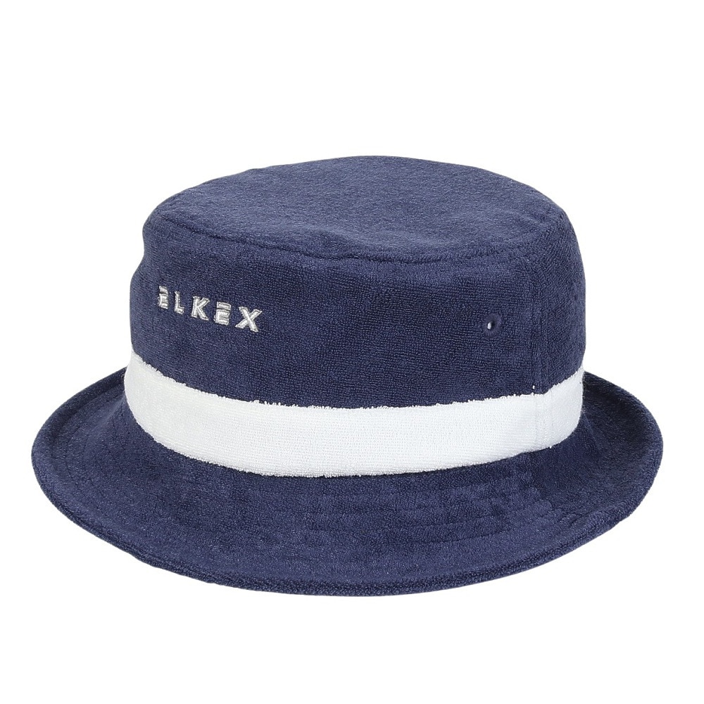 エルケクス（ELKEX）（レディース）パイルバケットハット 紺 EXL5SP0007 NVY 吸汗速乾 ファッションおしゃれ カジュアル 紫外線 日焼け対策 シンプル