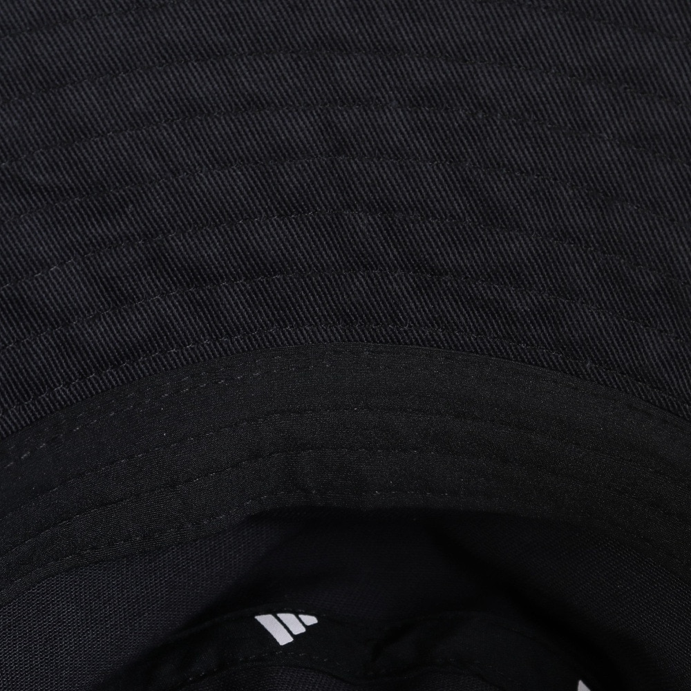 アディダス（adidas）（レディース）帽子 UV バケットハット 黒 M-Lサイズ KCE32-JL5156 バケハ UVカット 紫外線対策 速乾 シンプル おしゃれ 運動会 園芸