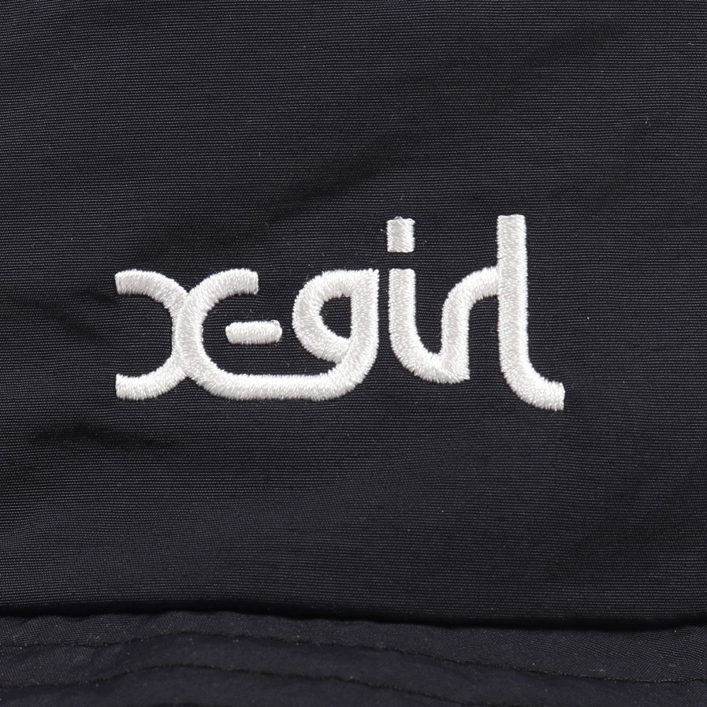 エックスガール（X-gir）（レディース）帽子 サンガード ハット 黒 155251051004-BLACK UPF50+ 撥水 防風 サンガード 日除け 日焼け対策 シンプル