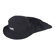 (レディース)帽子 サンガード ハット 黒 155251051004-BLACK UPF50+ 撥水 防風 サンガード 日除け 日焼け対策 シンプル