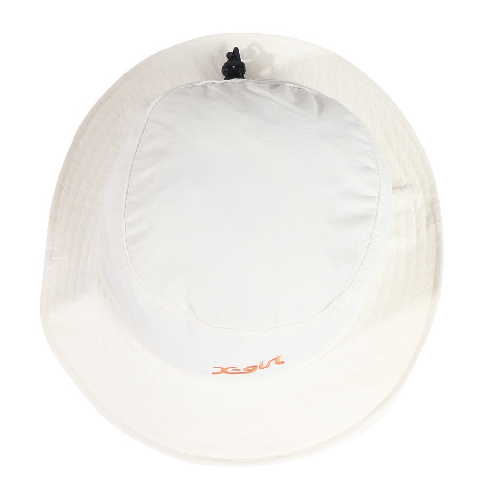 エックスガール（X-gir）（レディース）帽子 サンガード ハット 155251051004-WHITE UPF50+ 撥水 防風 サンガード 日除け 日焼け対策 シンプル