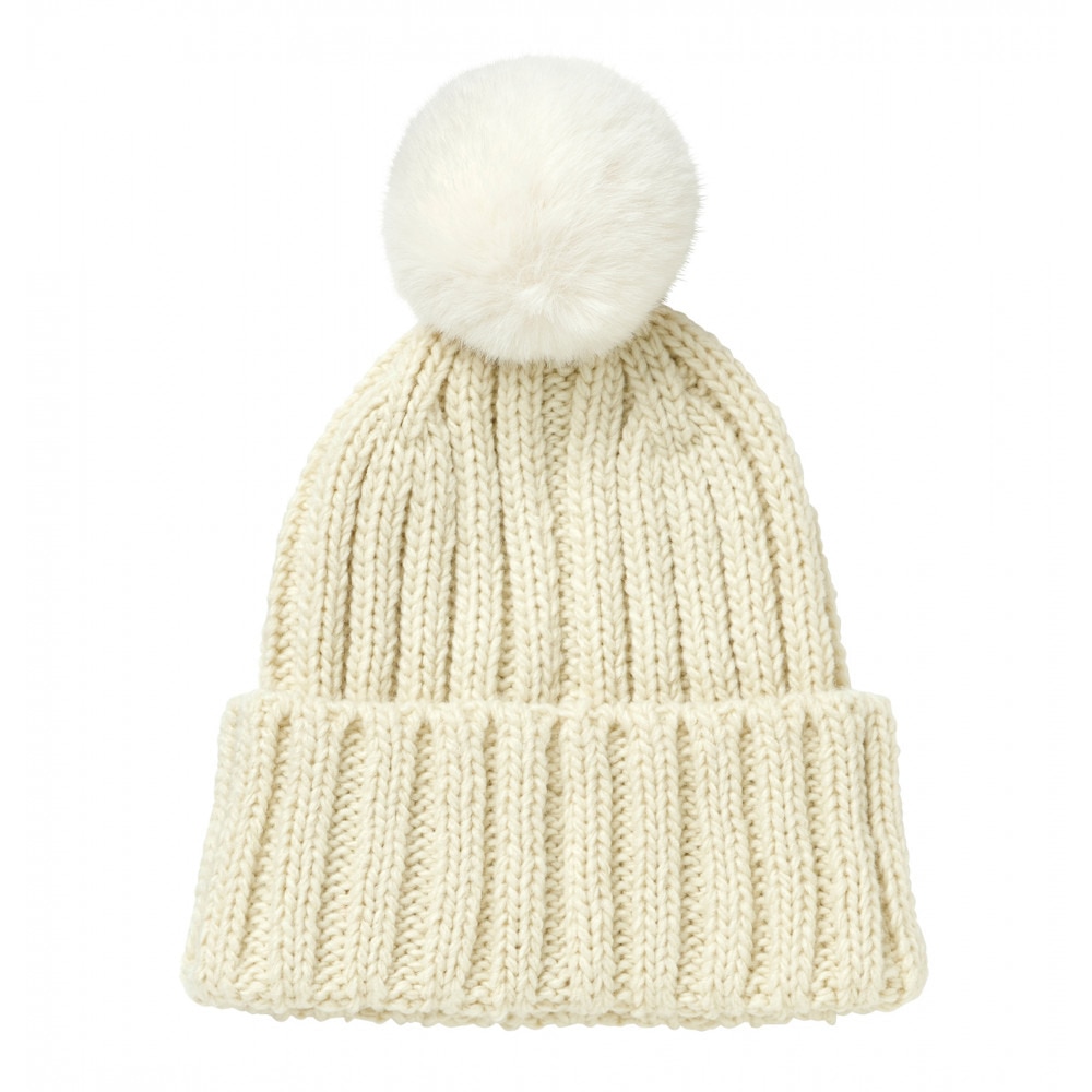 ロキシー（ROXY）（レディース）ニット帽 LET IT SNOW ビーニー 22FWRBE224314OWT 防寒