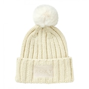 ロキシー（ROXY）（レディース）ニット帽 LET IT SNOW ビーニー 22FWRBE224314OWT 防寒