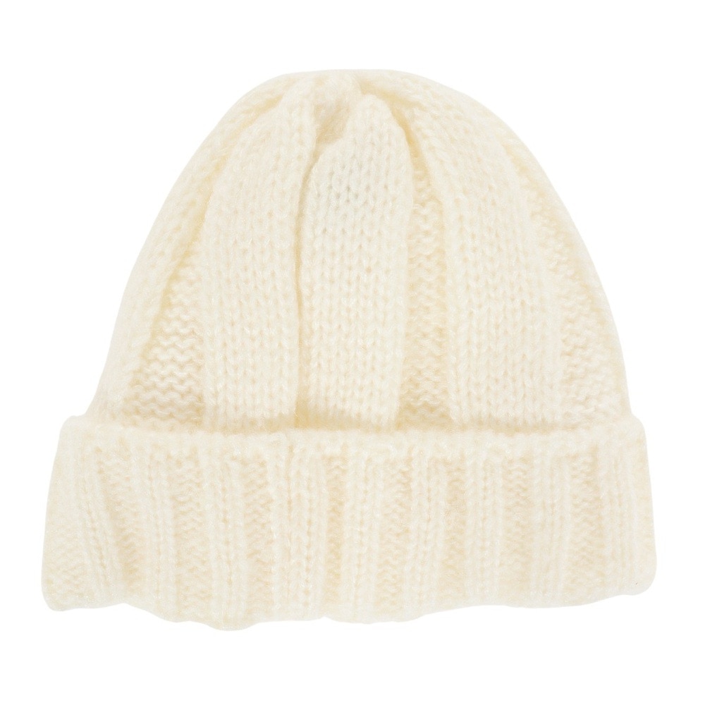 エルケクス（ELKEX）（レディース）ニット帽 イヤーカバーカフワッチ EKL3FA0021 OWHT 防寒 フリーサイズ 耳当て付き 白
