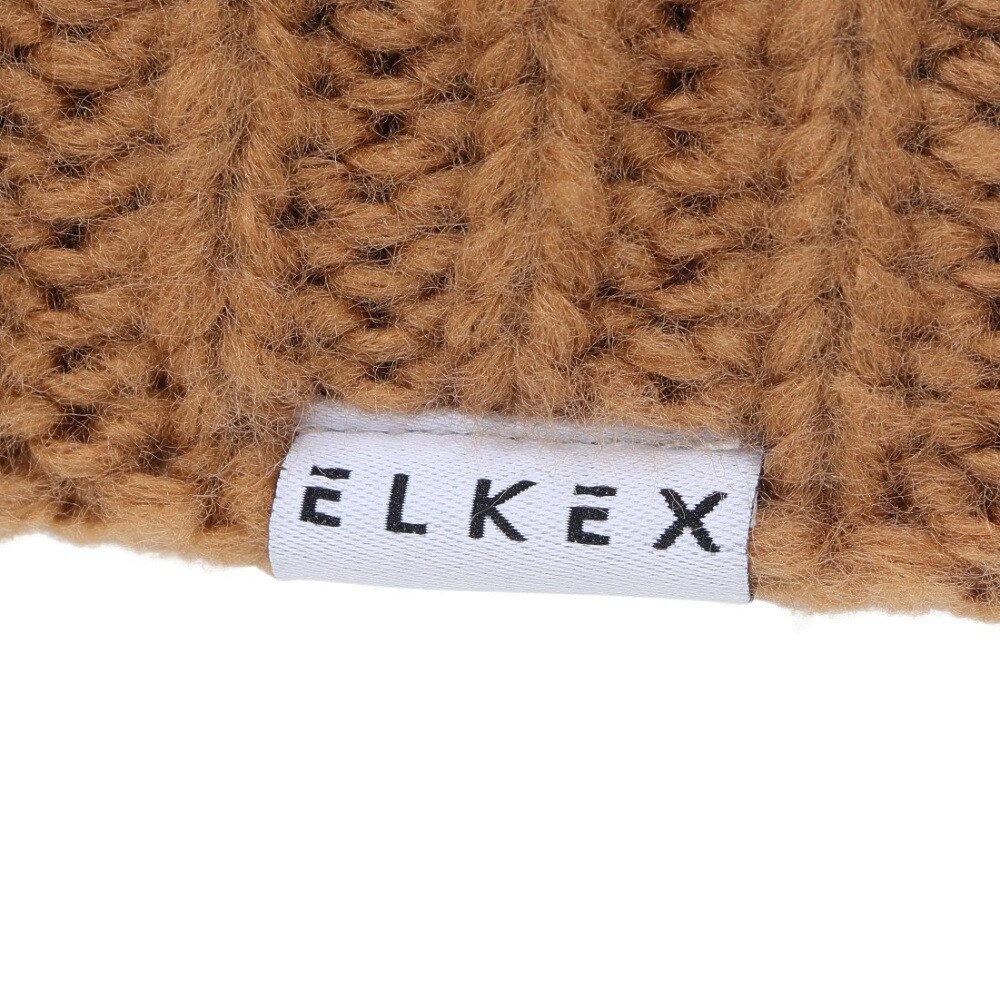 エルケクス（ELKEX）（レディース）ニット帽 ビッグカフワッチ EKL3FA0022 BEG 防寒 フリーサイズ ベージュ