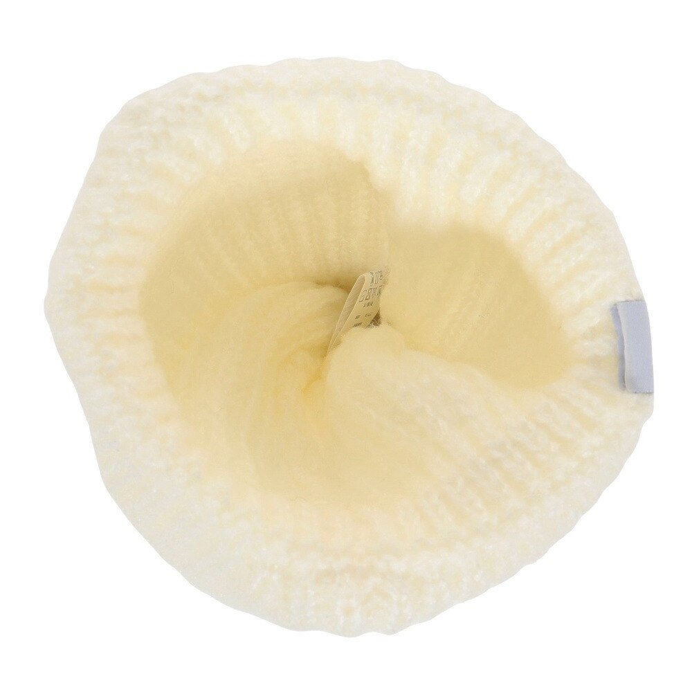 エルケクス（ELKEX）（レディース）ニット帽 ビッグカフワッチ EKL3FA0022 OWHT 防寒 フリーサイズ 白