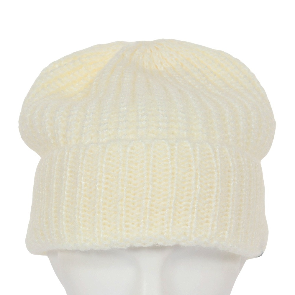 エルケクス（ELKEX）（レディース）ニット帽 ビッグカフワッチ EKL3FA0022 OWHT 防寒 フリーサイズ 白