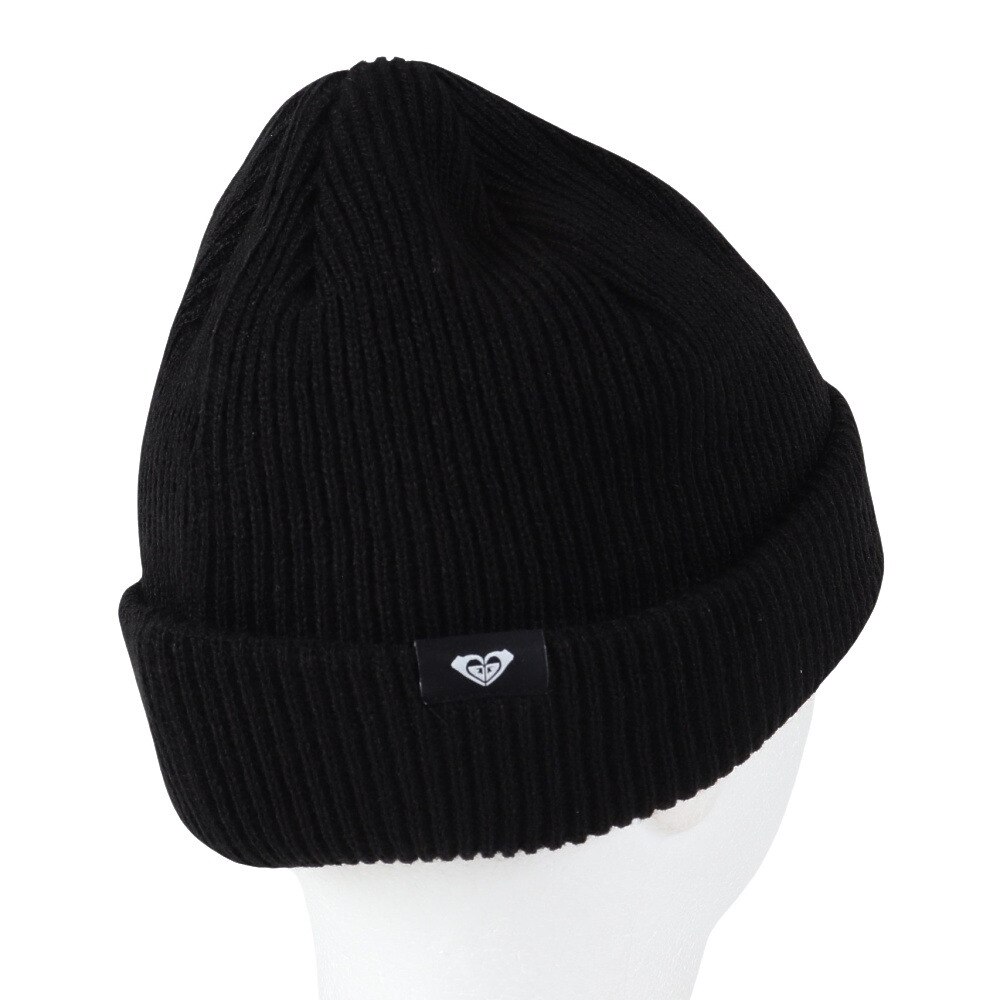ロキシー（ROXY）（レディース）ニット帽 CAMDEN 2WAY ビーニー 23FWRBE234307BLK 防寒 フリーサイズ 黒