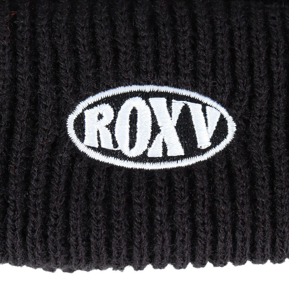 ロキシー（ROXY）（レディース）ニット帽 CAMDEN 2WAY ビーニー 23FWRBE234307BLK 防寒 フリーサイズ 黒