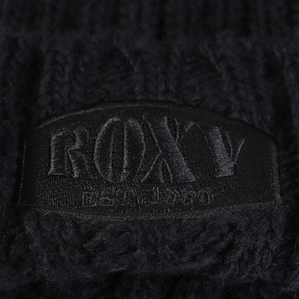 ロキシー（ROXY）（レディース）ニット帽 TO THE SUN ビーニー 23FWRBE234308BLK 防寒 フリーサイズ ポンポン 黒