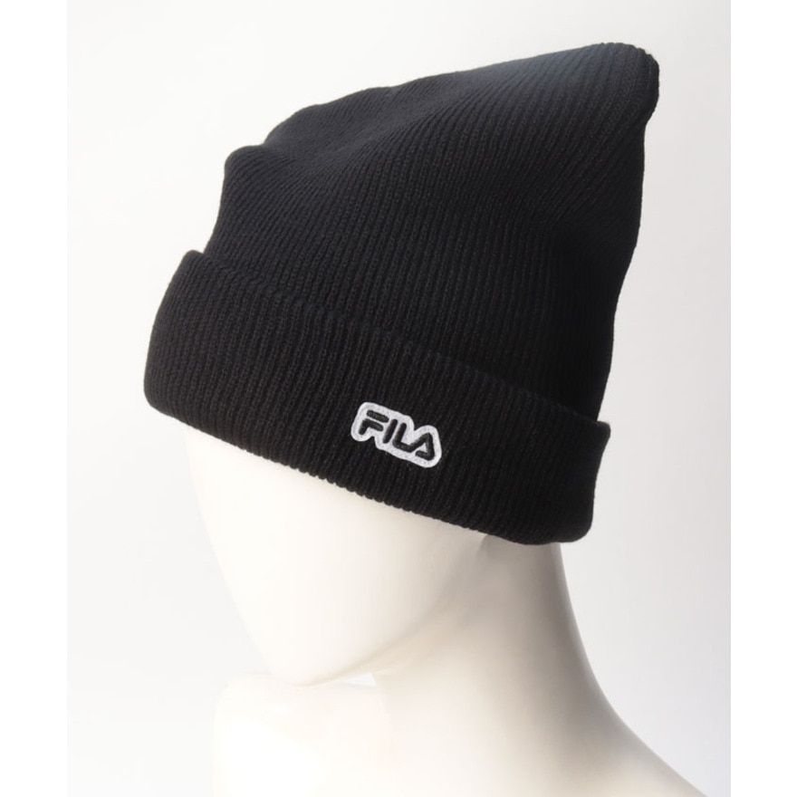 フィラ（FILA）（レディース）ニット帽 キャットイーズワッチ 23401320601970 防寒 ネコ耳 フリーサイズ 黒