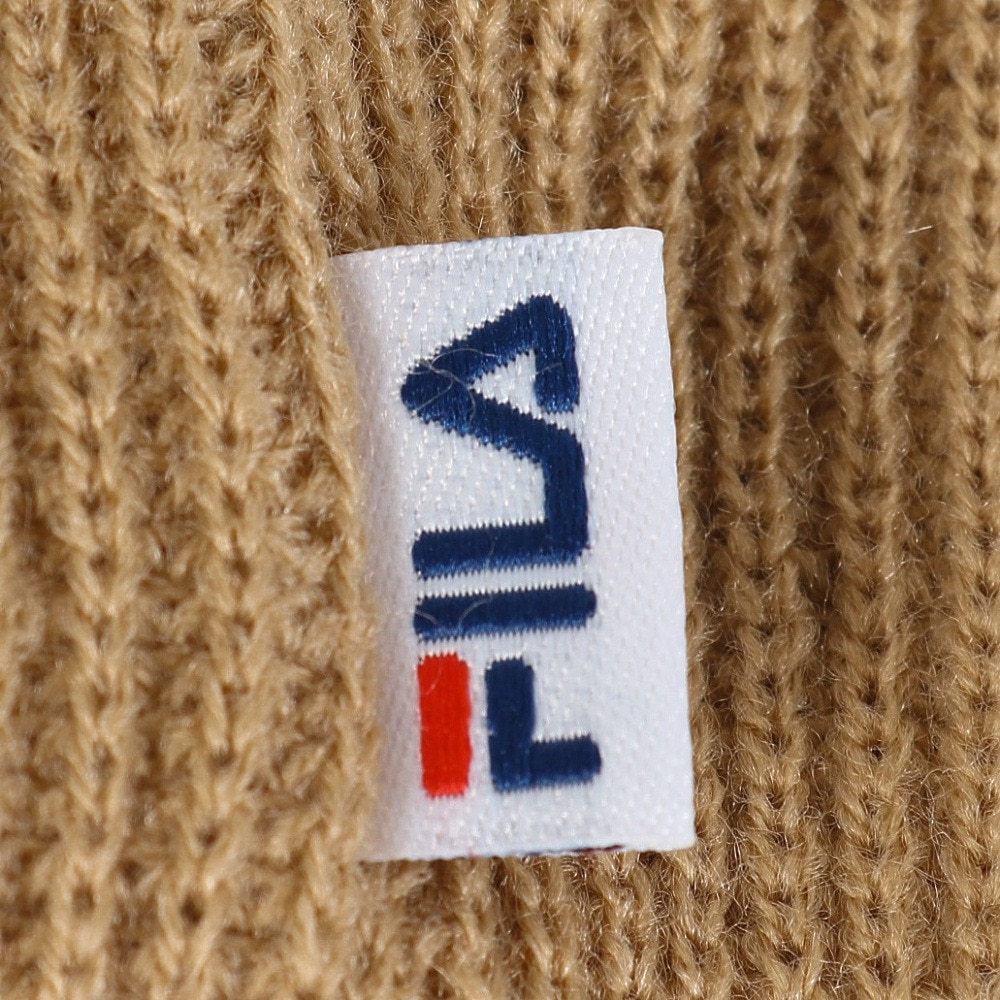 フィラ（FILA）（レディース）ニット帽 キャットイーズワッチ 23401320693970 防寒 ネコ耳 フリーサイズ ベージュ