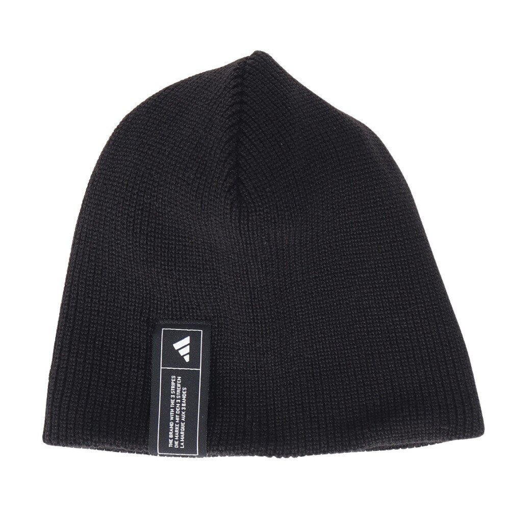 アディダス（adidas）（レディース）ニット帽 エッセンシャルズ ビーニー M(OSFZ)サイズ JRZ72-IT4644 アクリルニット 54-57cm 黒
