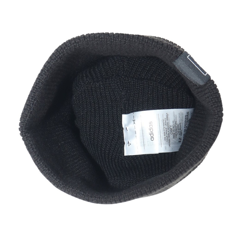 アディダス（adidas）（レディース）ニット帽 エッセンシャルズ ビーニー M(OSFZ)サイズ JRZ72-IT4644 アクリルニット 54-57cm 黒