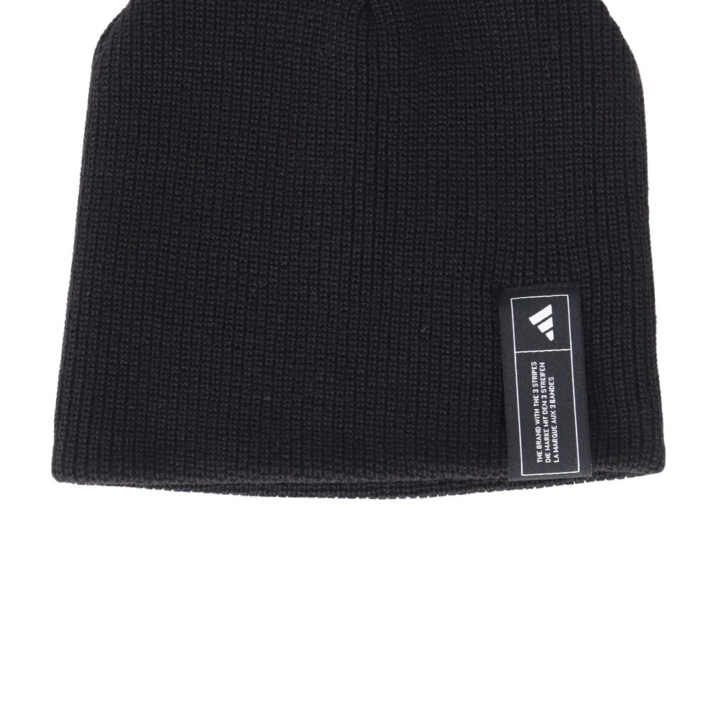 アディダス（adidas）（レディース）ニット帽 エッセンシャルズ ビーニー M(OSFZ)サイズ JRZ72-IT4644 アクリルニット 54-57cm 黒