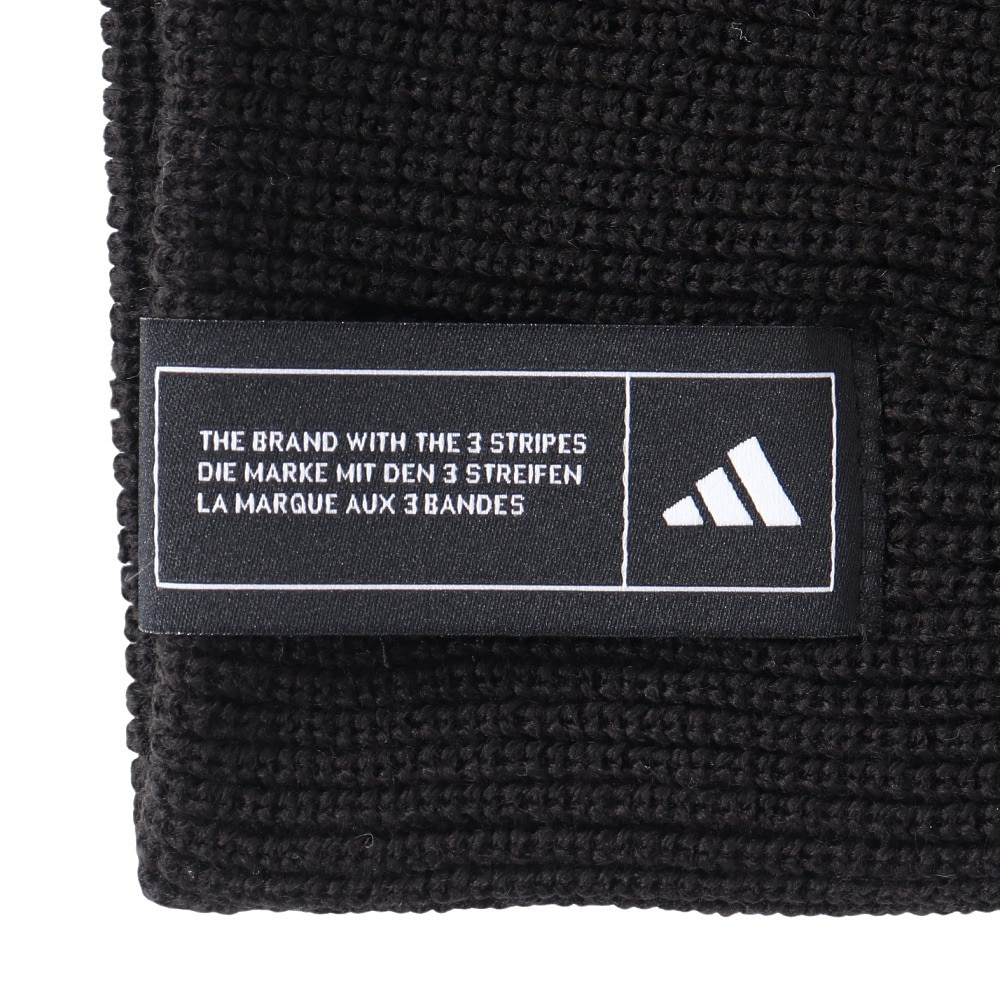 アディダス（adidas）（レディース）ニット帽 エッセンシャルズ ビーニー M(OSFZ)サイズ JRZ72-IT4644 アクリルニット 54-57cm 黒