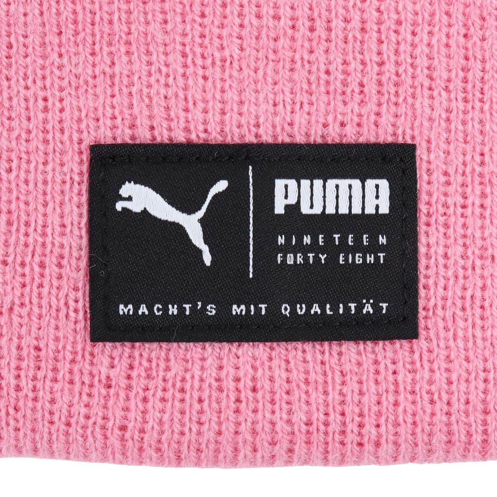 プーマ（PUMA）（メンズ、レディース）ニット帽 アーカイブ ヘザー ビーニー 02173927 帽子 フリーサイズ ユニセックス ピンク