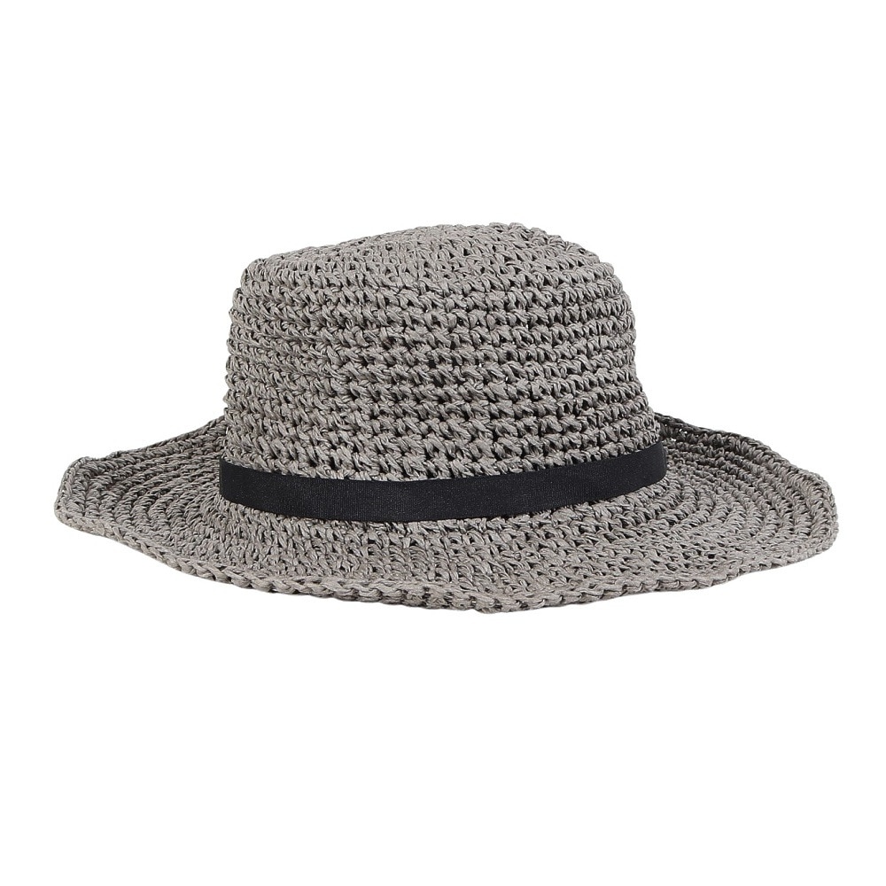 クー（Coo.）（レディース）ペーパーハット バックリボン グレー 898CO5ST0014 GRY