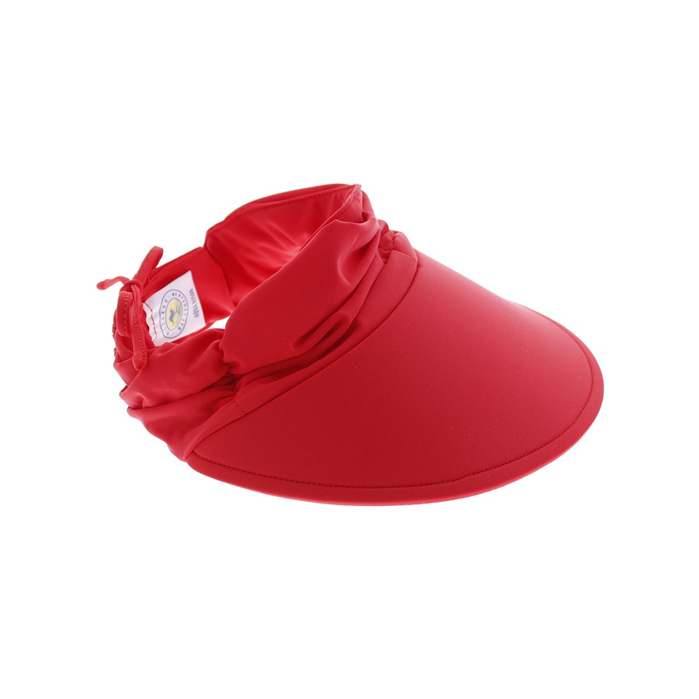 ワラルーハット（Wallaroohat）（レディース）帽子 レディース サンバイザー アクアバイザー red Wallaroohat オンライン価格 日よけ