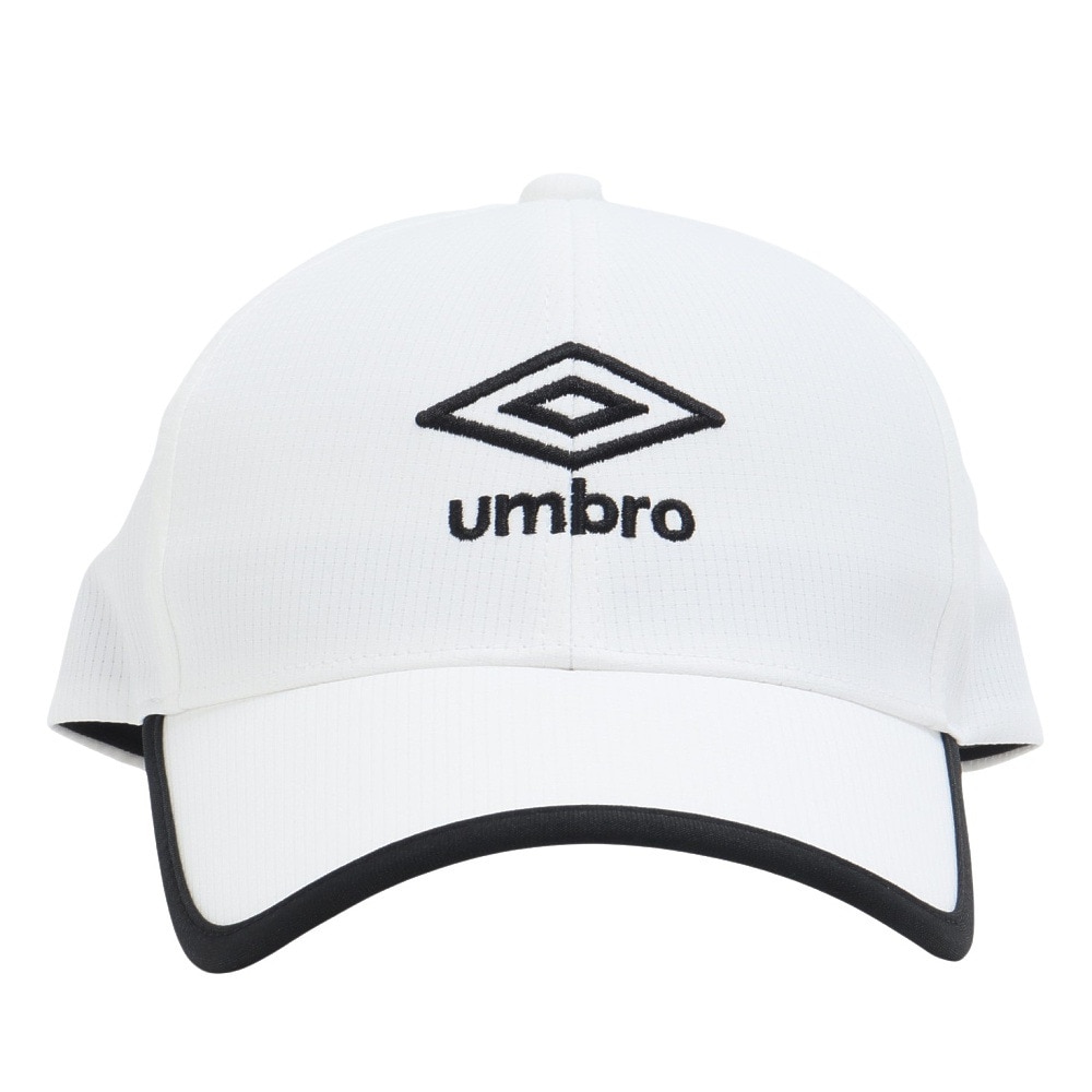 アンブロ（UMBRO）（キッズ）ジュニア はっ水メッシュキャップ UUDXJC04 WH 熱中症対策