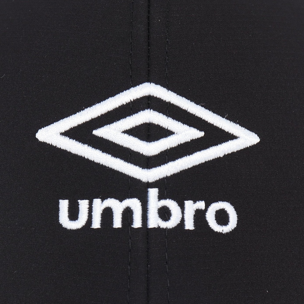 アンブロ（UMBRO）（キッズ）帽子 ジュニア はっ水メッシュキャップ 黒 UF5SCP03U BK J 撥水 暑さ対策 額部分冷却 男女兼用 
