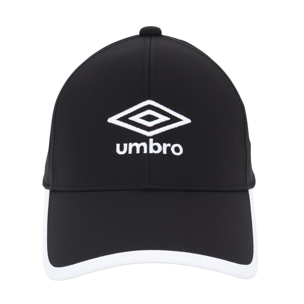 アンブロ（UMBRO）（キッズ）帽子 ジュニア はっ水メッシュキャップ 黒 UF5SCP03U BK J 撥水 暑さ対策 額部分冷却 男女兼用 