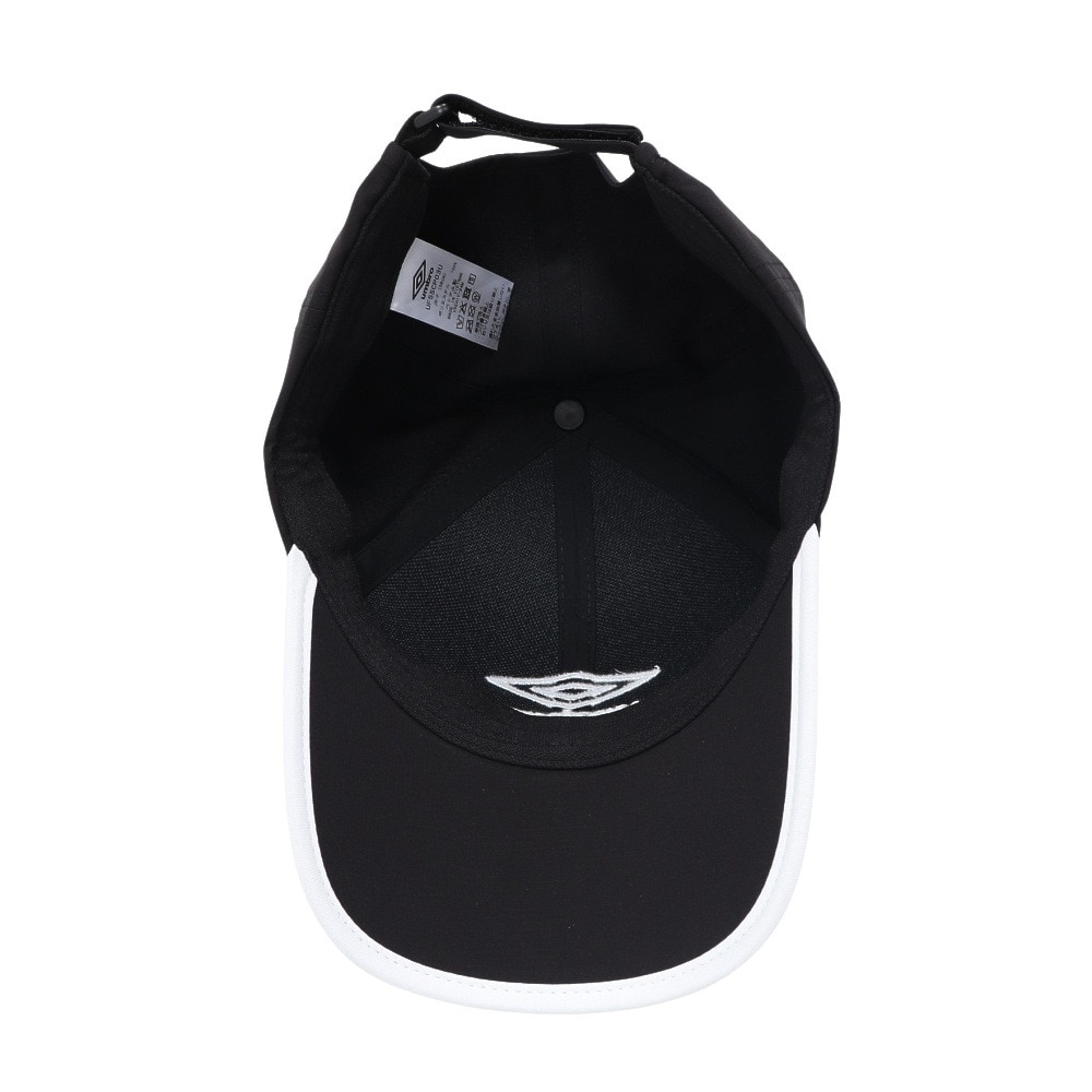 アンブロ（UMBRO）（キッズ）帽子 ジュニア はっ水メッシュキャップ 黒 UF5SCP03U BK J 撥水 暑さ対策 額部分冷却 男女兼用 