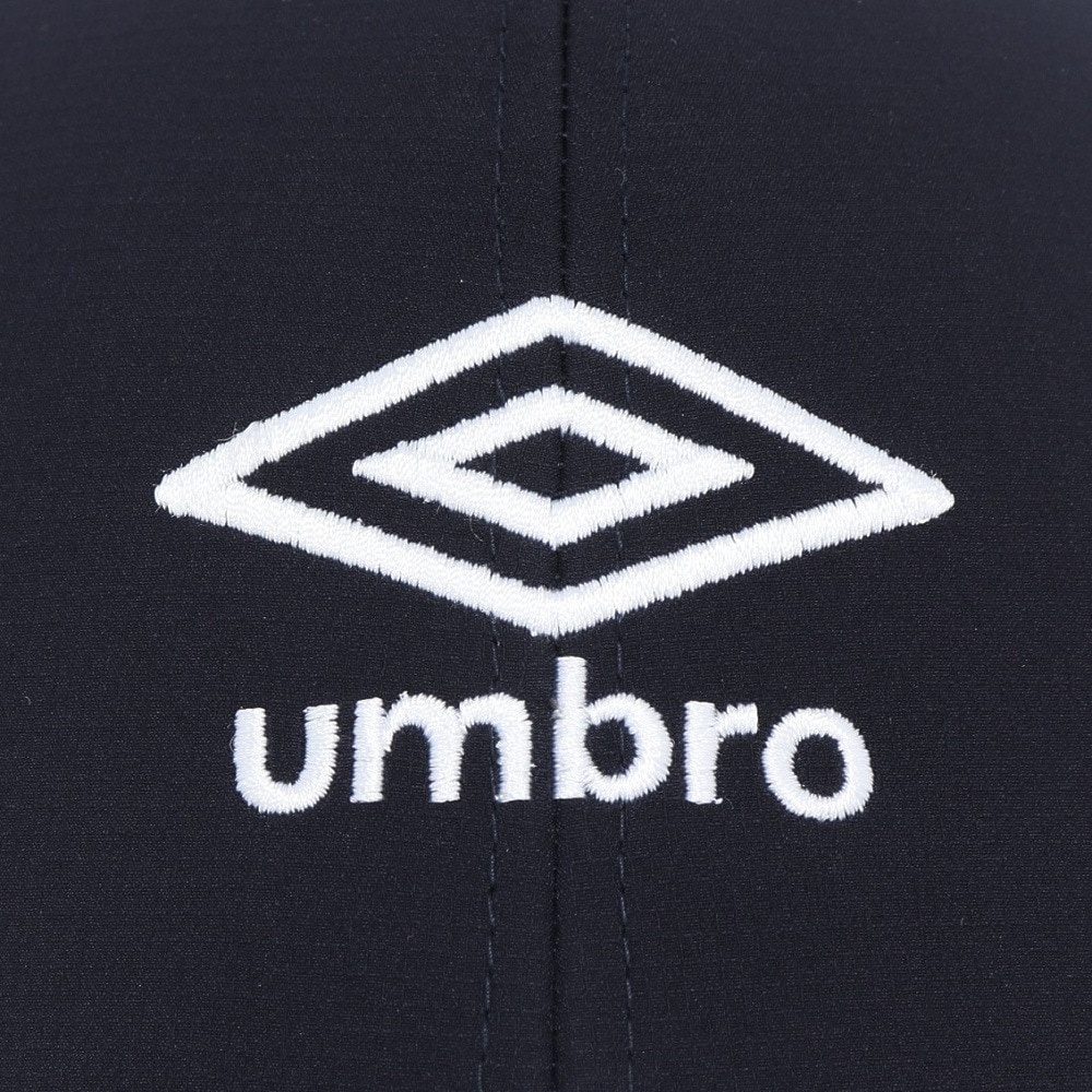 アンブロ（UMBRO）（キッズ）帽子 ジュニア はっ水メッシュキャップ 紺 UF5SCP03U NV J 撥水 暑さ対策 額部分冷却 男女兼用 
