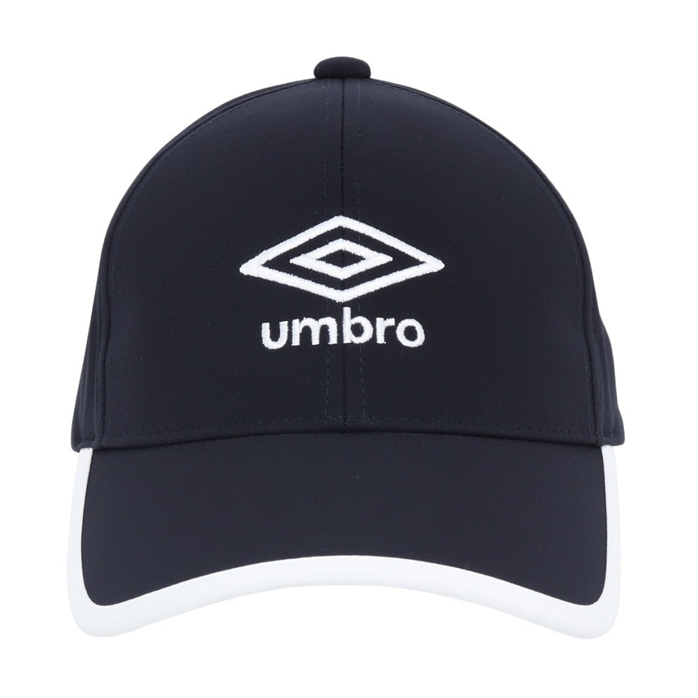 アンブロ（UMBRO）（キッズ）帽子 ジュニア はっ水メッシュキャップ 紺 UF5SCP03U NV J 撥水 暑さ対策 額部分冷却 男女兼用 