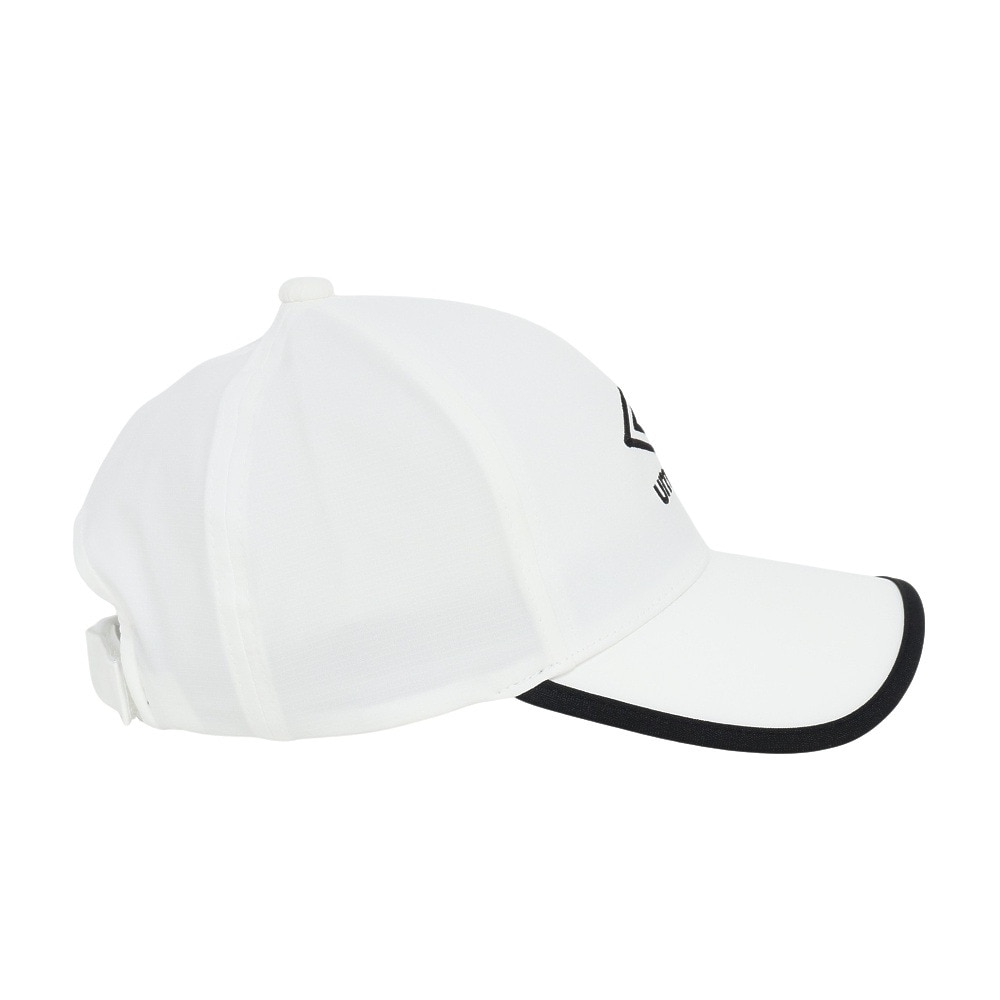 アンブロ（UMBRO）（キッズ）帽子 ジュニア はっ水メッシュキャップ 白 UF5SCP03U WH J 撥水 暑さ対策 額部分冷却 男女兼用 