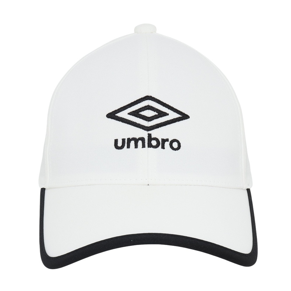 アンブロ（UMBRO）（キッズ）帽子 ジュニア はっ水メッシュキャップ 白 UF5SCP03U WH J 撥水 暑さ対策 額部分冷却 男女兼用 