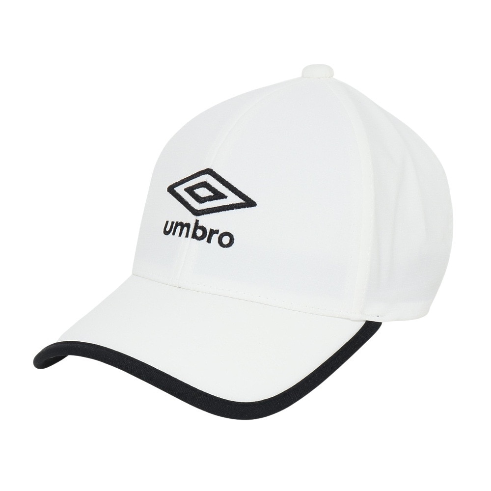 アンブロ（UMBRO）（キッズ）帽子 ジュニア はっ水メッシュキャップ 白 UF5SCP03U WH J 撥水 暑さ対策 額部分冷却 男女兼用 