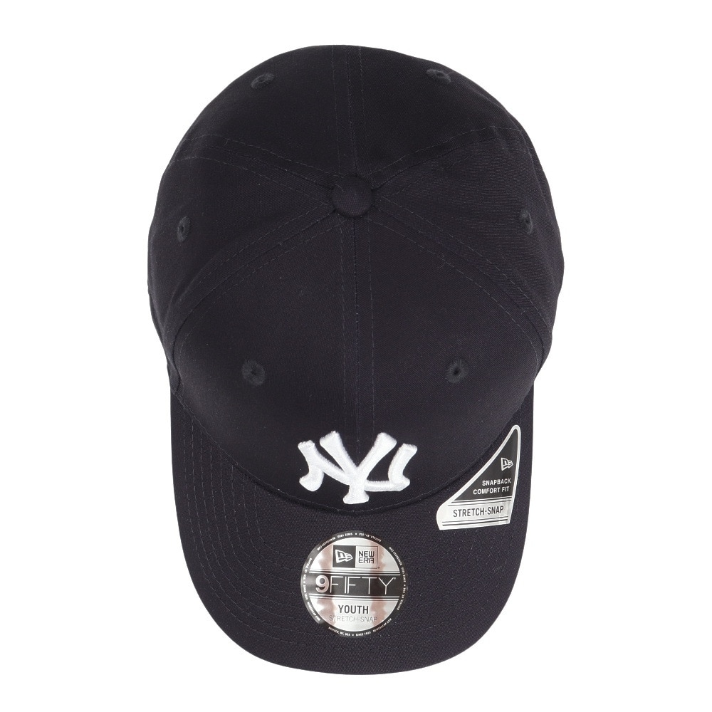 ニューエラ（NEW ERA）（キッズ）ユース キャップ 9FIFTY ストレッチスナップ ニューヨーク・ヤンキース ネイビー×ホワイト 14524519 ネイビー 52-55.8cm