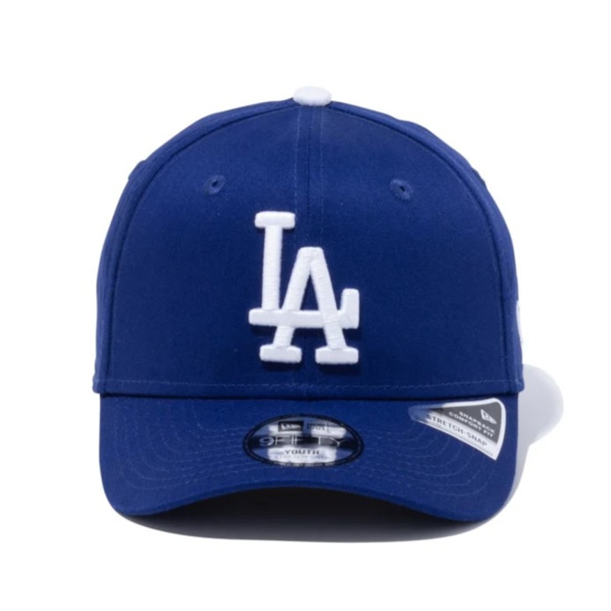 ニューエラ（NEW ERA）（キッズ）ユース キャップ 9FIFTY ストレッチスナップ ロサンゼルス・ドジャース ダークロイヤル×ホワイト 14524522 帽子 52cm-55.8cm