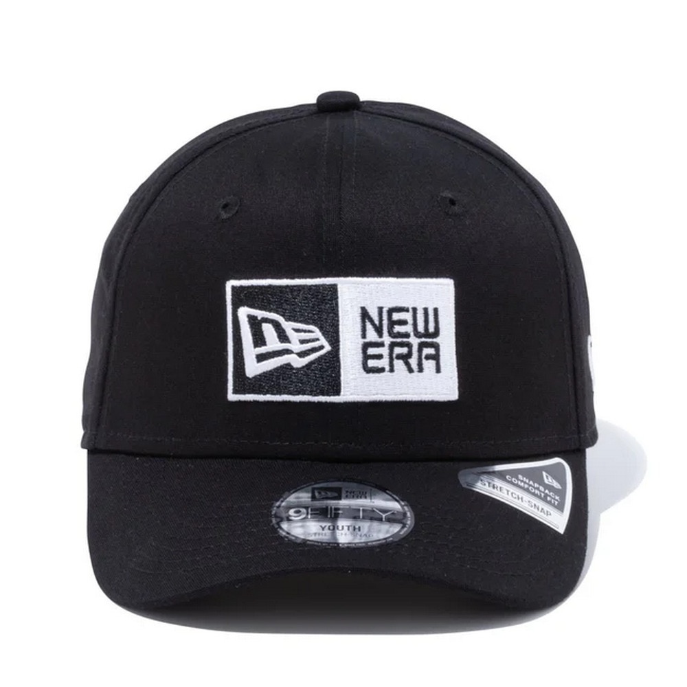 ニューエラ（NEW ERA）（キッズ）Youth 9FIFTY ストレッチスナップ ボックスロゴ キャップ 14524524 52-55.8cm 黒