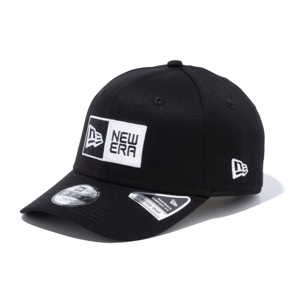 ニューエラ（NEW ERA）（キッズ）Youth 9FIFTY ストレッチスナップ ボックスロゴ キャップ 14524524 52-55.8cm 黒