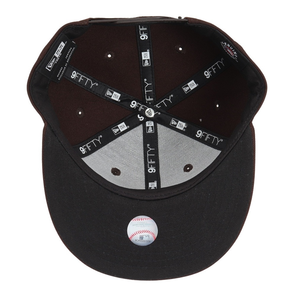 ニューエラ（NEW ERA）（キッズ）ジュニア キャップ Youth 9FIFTY サンディエゴ・パドレス 14524527 帽子 子供 52cm-55.8cm ブラウン