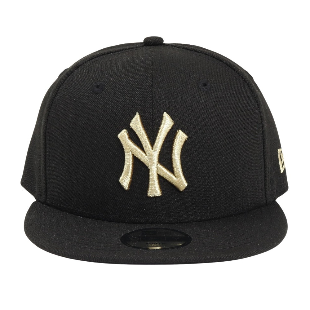 ニューエラ（NEW ERA）（キッズ）キャップ Youth 9FIFTY ニューヨーク ヤンキース ブラック×ゴールド 14524533