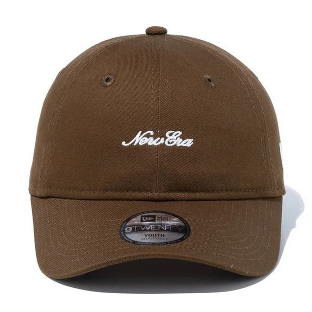 ニューエラ（NEW ERA）（キッズ）帽子 ジュニア キャップ 920 スクリプトロゴ 茶色 14524559 サイズ調整可 ファッション カジュアル ウォッシュ加工 手洗い可