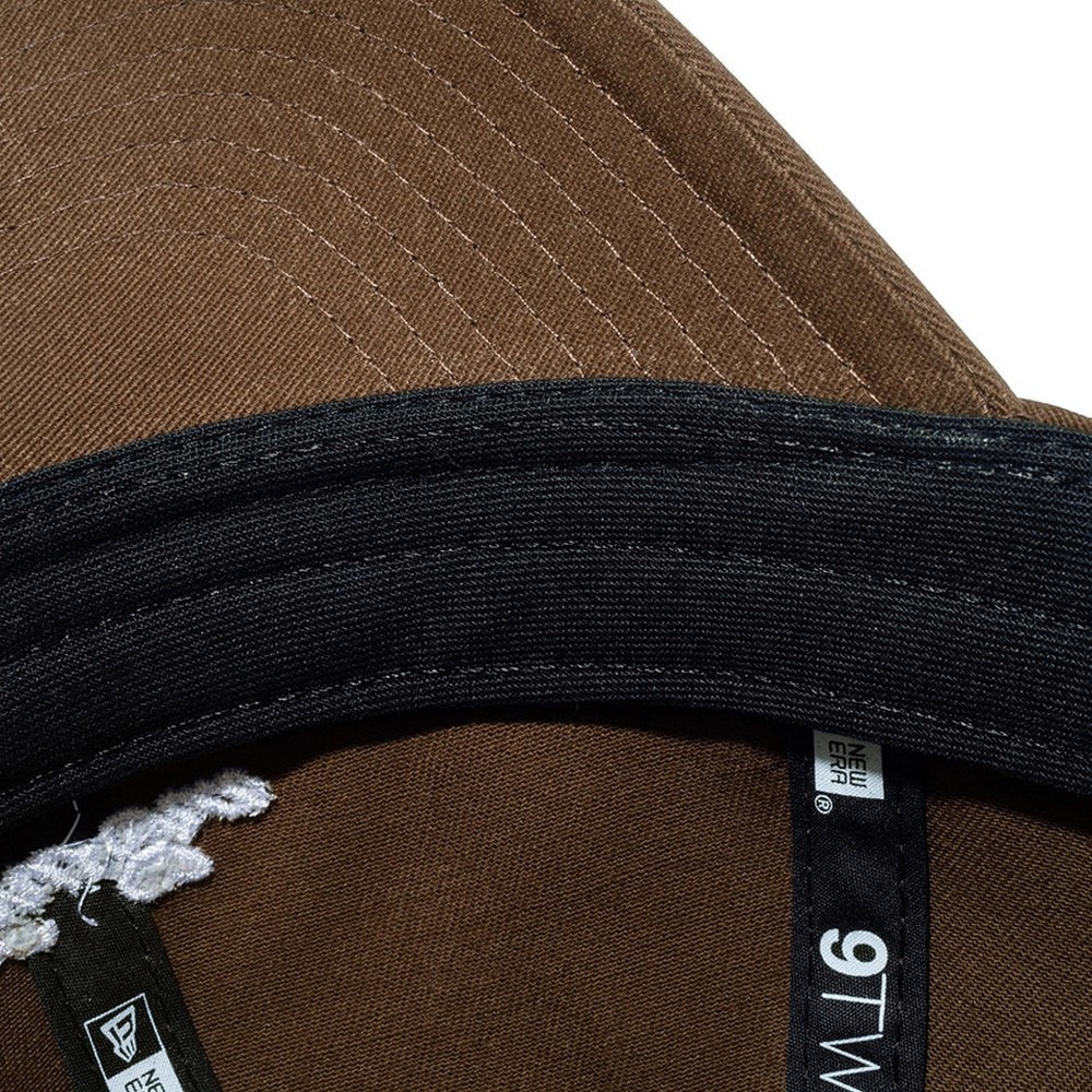 ニューエラ（NEW ERA）（キッズ）帽子 ジュニア キャップ 920 スクリプトロゴ 茶色 14524559 サイズ調整可 ファッション カジュアル ウォッシュ加工 手洗い可
