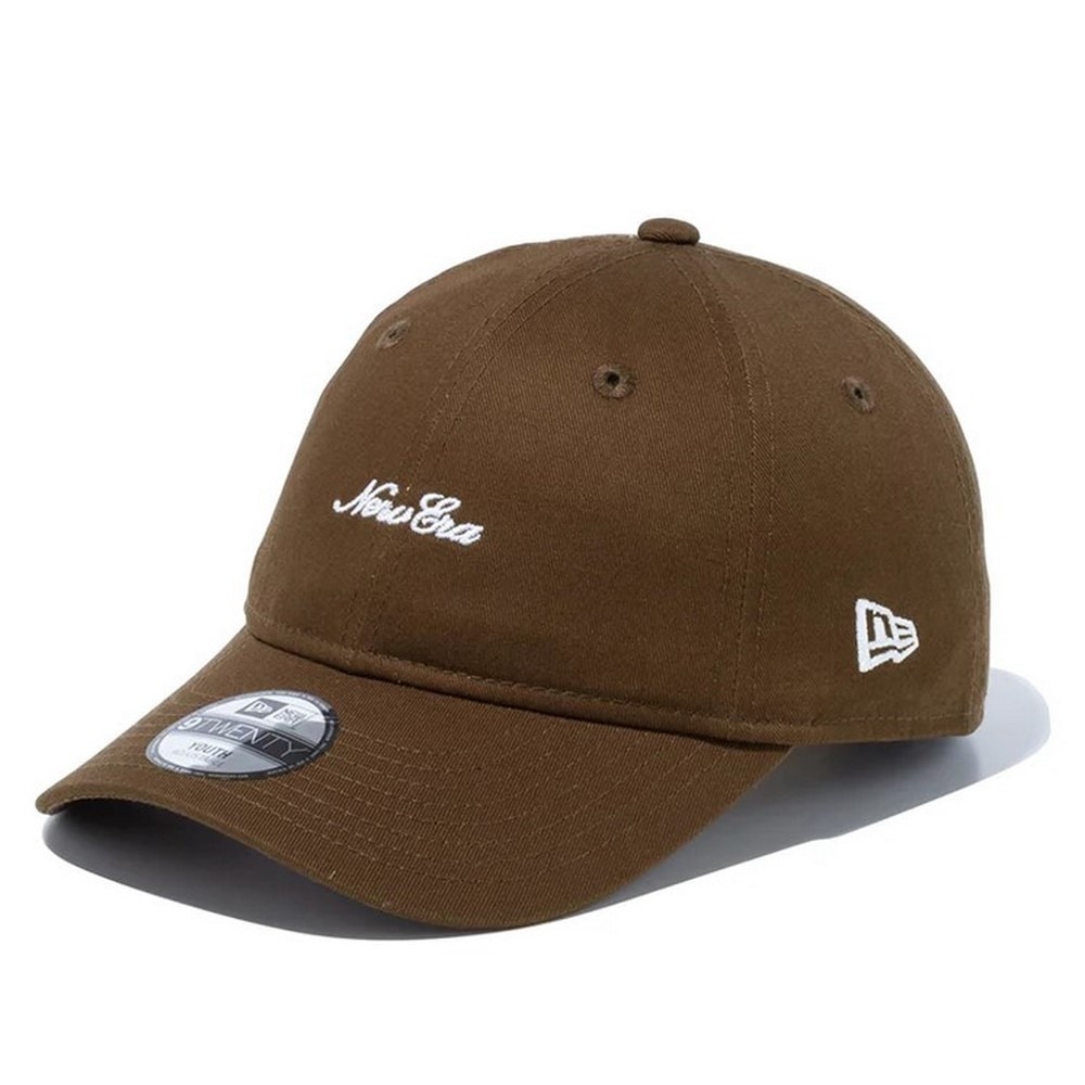 ニューエラ（NEW ERA）（キッズ）帽子 ジュニア キャップ 920 スクリプトロゴ 茶色 14524559 サイズ調整可 ファッション カジュアル ウォッシュ加工 手洗い可