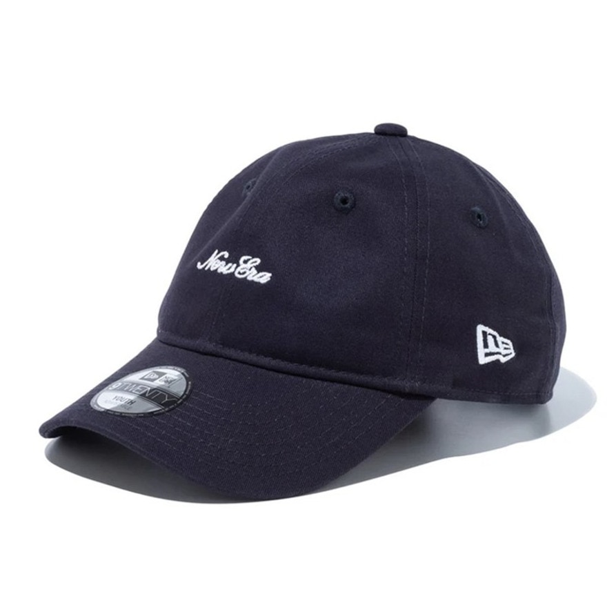 ニューエラ（NEW ERA）（キッズ）キャップ ジュニア 9TWENTY スクリプトロゴ 紺 14524560 日焼け対策 日差し対策 スポーツキャップ シンプル