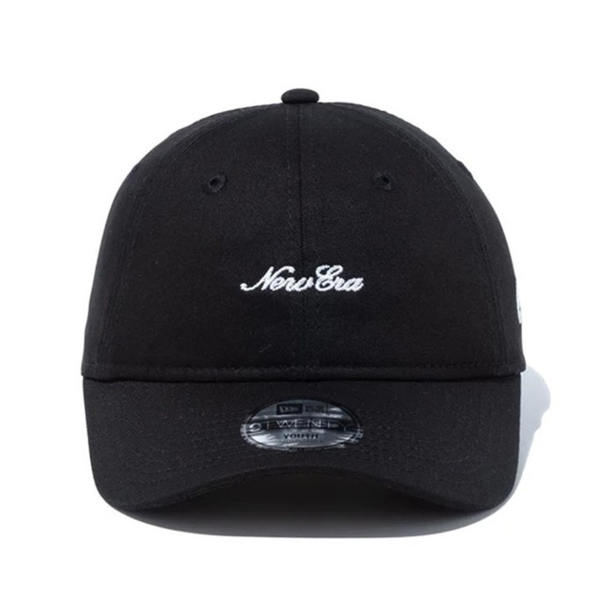 ニューエラ（NEW ERA）（キッズ）キャップ ジュニア 9TWENTY スクリプトロゴ 黒 514524563 日焼け対策 日差し対策 スポーツキャップ シンプル