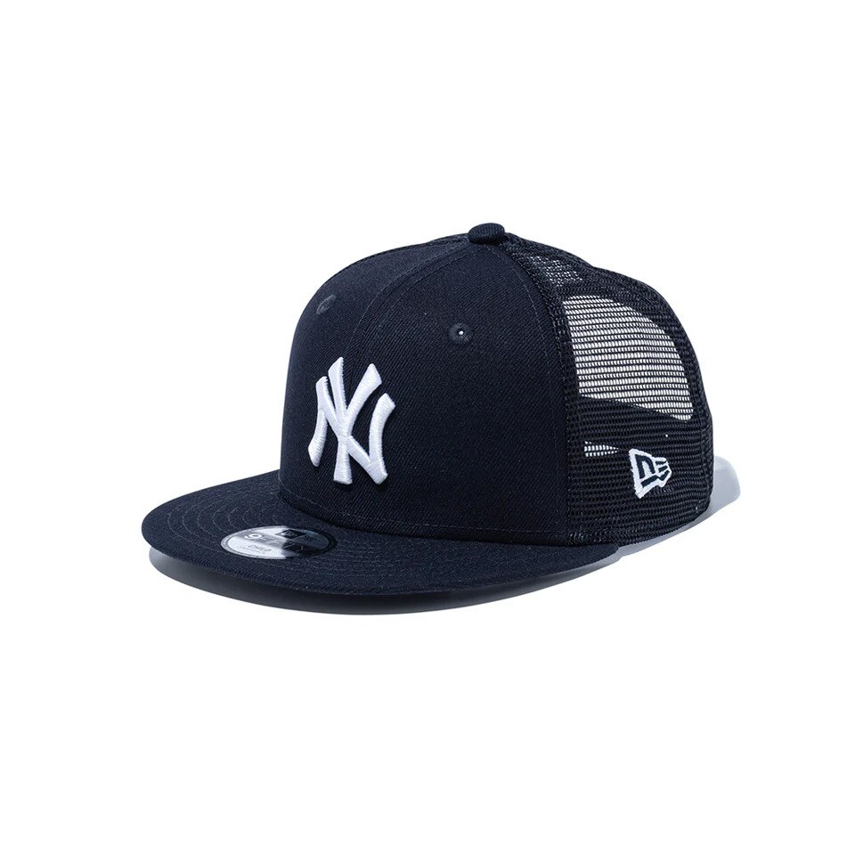 ニューエラ（NEW ERA）（キッズ）帽子 チャイルド 9FIFTY トラッカー ニューヨーク・ヤンキースキャップ 紺 50.1-53.9cm 14524738 2歳ー6歳 子供 メッシュ