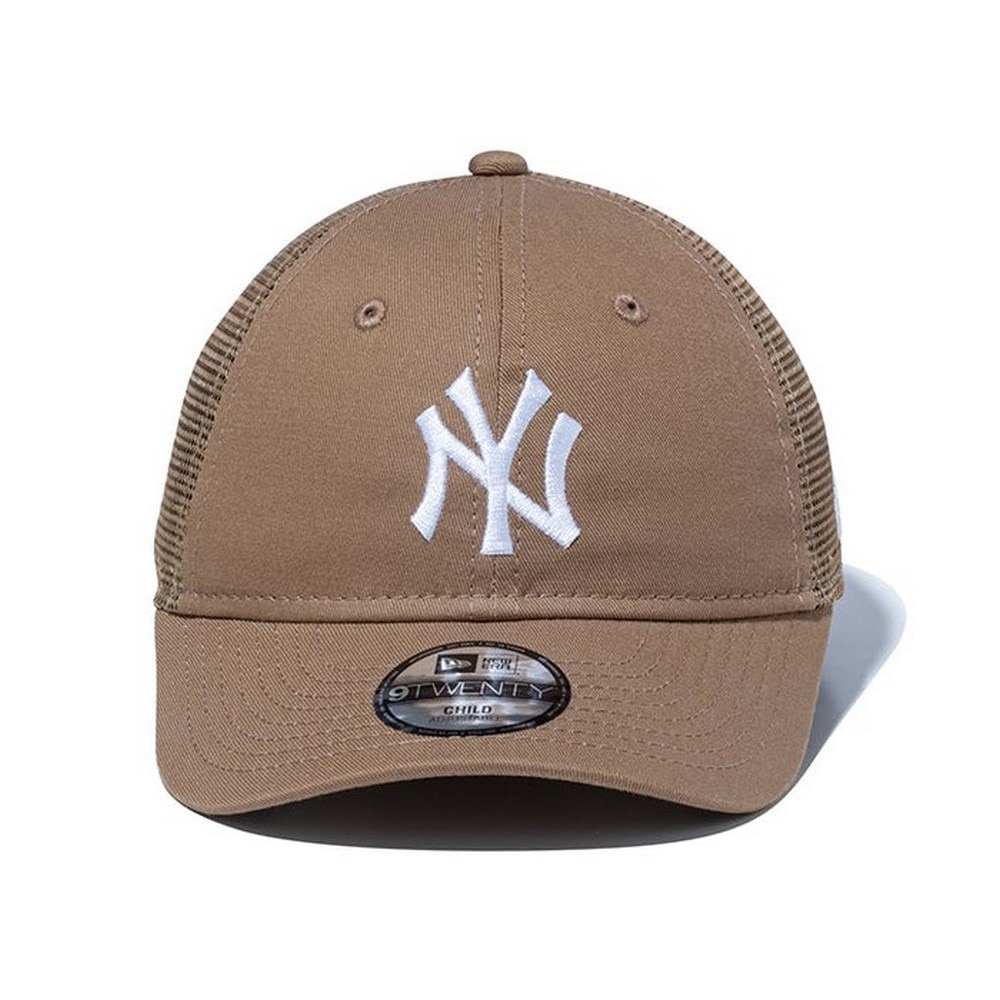 ニューエラ（NEW ERA）（キッズ）帽子 ジュニア キャップ 920 トラッカー ニューヨーク・ヤンキース カーキ 50-53cm 14524748 スポーツキャップ 子供用 ジュニア用