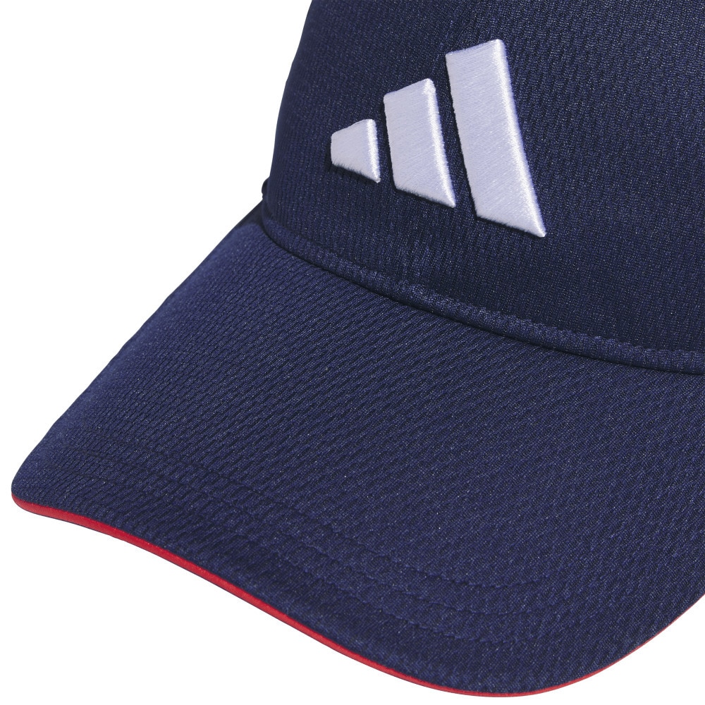 アディダス（adidas）（キッズ）帽子 ジュニア メッシュキャップ 紺 51-57cm KCE25-JL5169 スポーツキャップ メッシュ 子供 暑さ対策 日差し対策