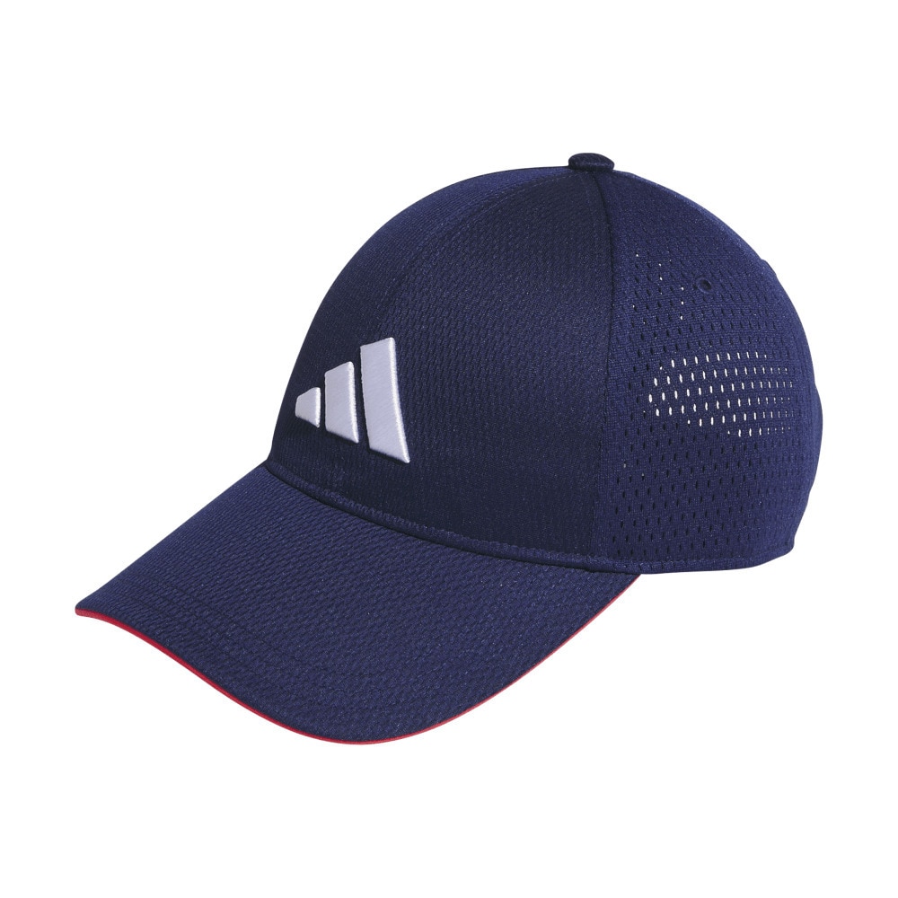 アディダス（adidas）（キッズ）帽子 ジュニア メッシュキャップ 紺 51-57cm KCE25-JL5169 スポーツキャップ メッシュ 子供 暑さ対策 日差し対策