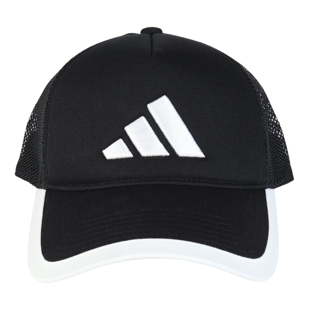 アディダス（adidas）（キッズ）帽子 ジュニア トラッカー キャップ 黒 51-57cm KCE28-JL5170 スポーツキャップ メッシュ 子供 暑さ対策 日差し対策