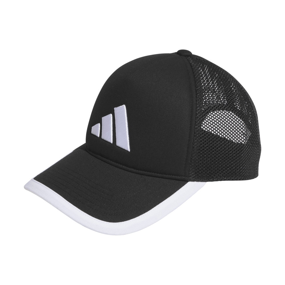 アディダス（adidas）（キッズ）帽子 ジュニア トラッカー キャップ 黒 51-57cm KCE28-JL5170 スポーツキャップ メッシュ 子供 暑さ対策 日差し対策